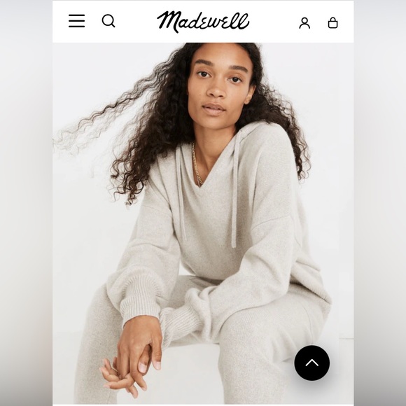 Madewell Allendale Cashmere Hoodie Sweater - Picture 10 of 11